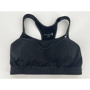 Smartwool Sports Bra Sz S PHD Black Lightly Padded Pullover Racerback